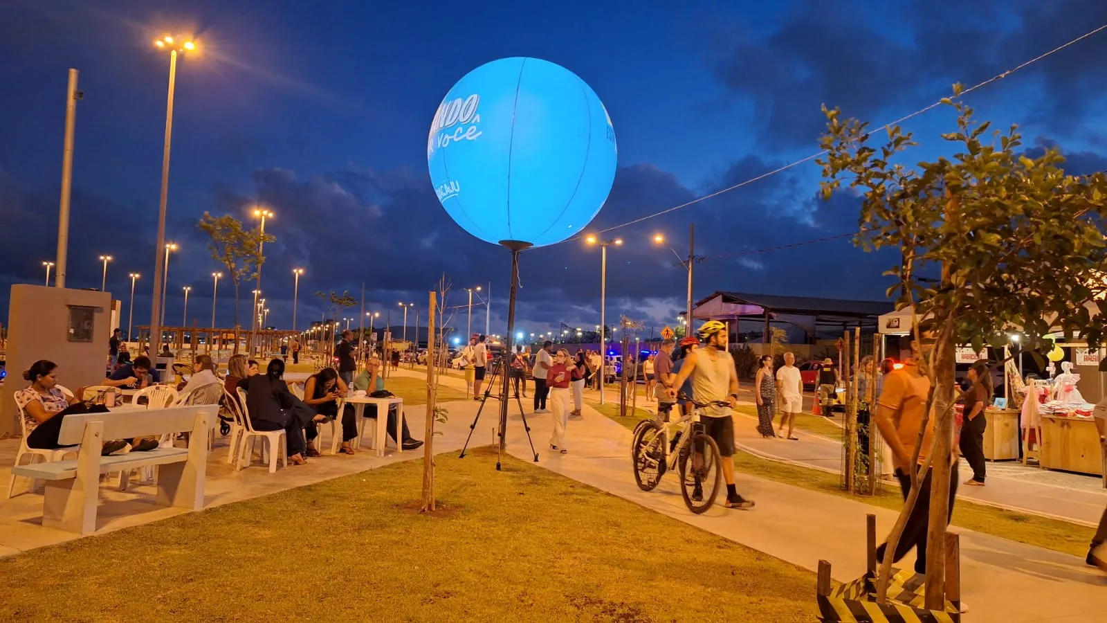 A iluminação segue os padrões ambientais de proteção às tartarugas-oliva