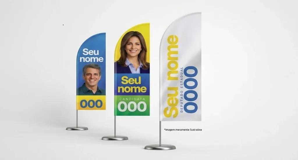 TRE-SE limita uso de wind banners nas ruas durante campanha eleitoral